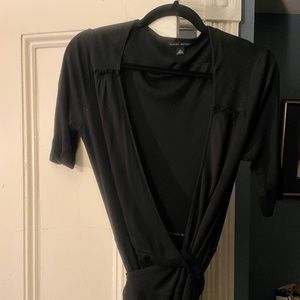 Banana republic black wrap dress.